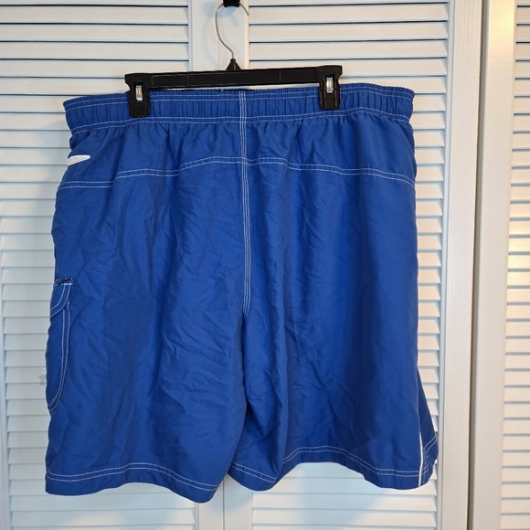 Speedo Mens Swim trunks XXL NWT Classic Blue Pockets BEACH. Y2K. SURFER. MSP $42 - Picture 7 of 9